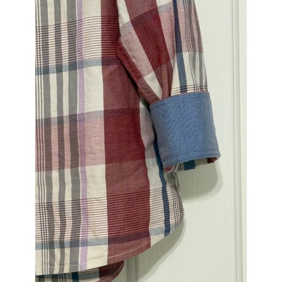 Tommy Bahama Men's Long-Sleeve Silk-Blend Plaid Shirt, Size XXL - Picture 5 of 10